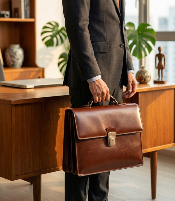 Cordovan Meridian Briefcase Image
